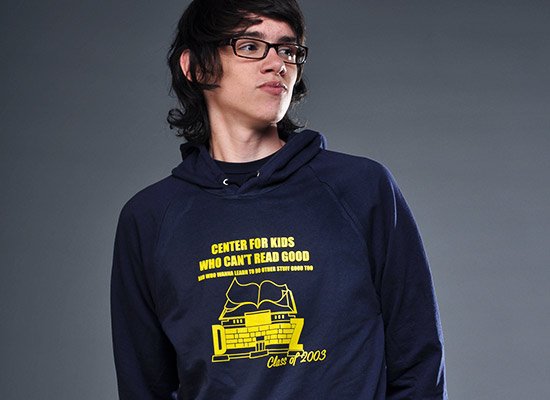 Center for Kids Who Cant Read Good Zoolander Hoodie