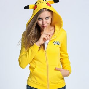 Pokemon Pikachu Ladies Zip Up Hoodie