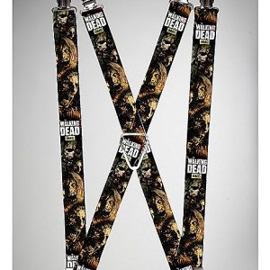 The Walking Dead Stacked Zombies Suspenders