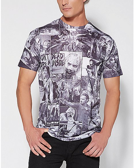 The Walking Dead Sublimated Classic Image T Shirt Front