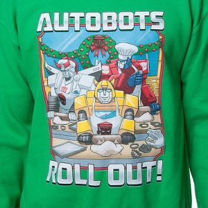 Autobots Roll Out Faux Ugly Christmas Sweater