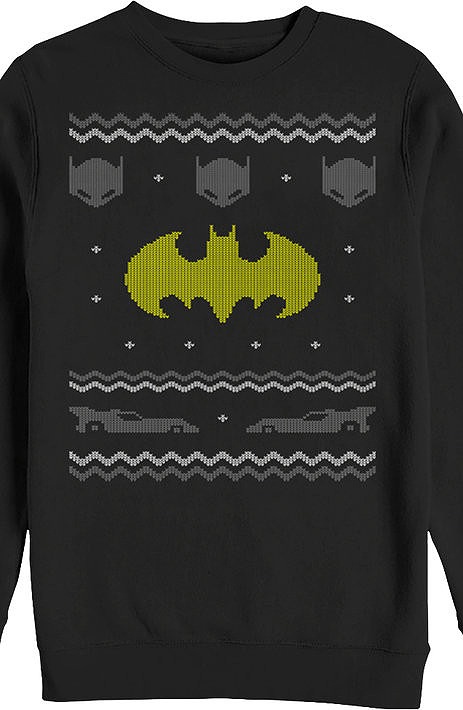 Batman Faux Ugly Christmas Sweater