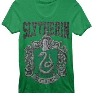 Harry Potter Slytherin House Juniors Green T shirt
