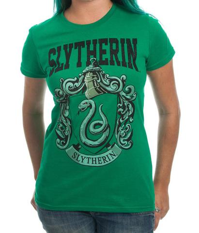Harry Potter Slytherin House Juniors Green T shirt Image2