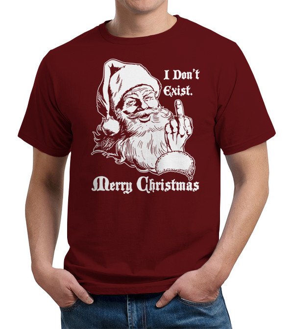 I Dont Exist Santa T Shirt Image2