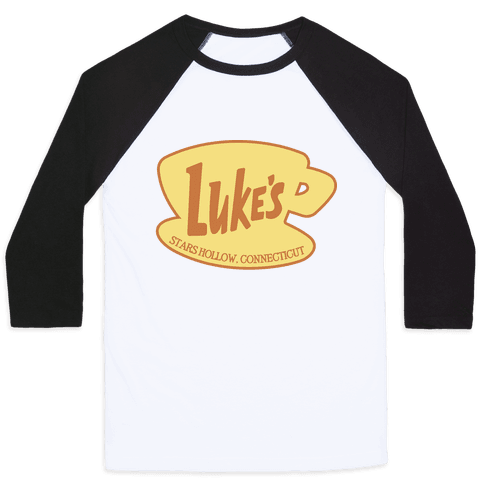 Lukes Diner Logo Long Sleeved Baseball Shirt
