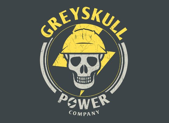 Masters of the Universe Greyskull Power Company T Shirt