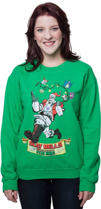 Megatron Transformers Christmas Faux Sweater Image2