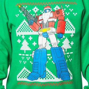 Optimus Prime Faux Ugly Sweater