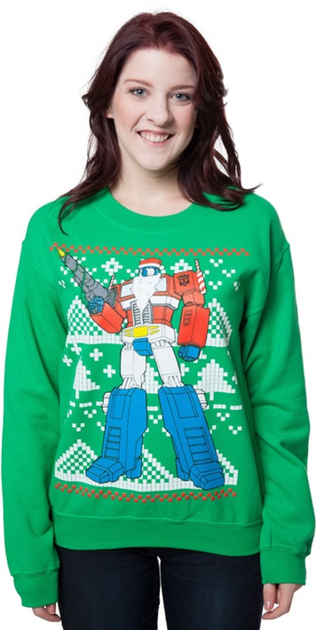 Optimus Prime Faux Ugly Sweater Image2