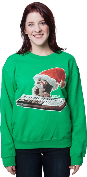 Santa Hat Gizmo Faux Ugly Christmas Sweater Image2