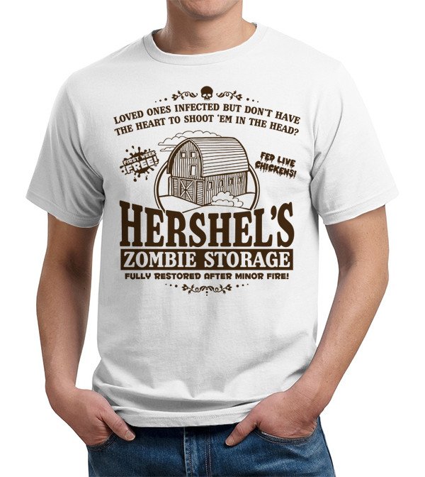 The Walking Dead Hershels Zombie Storage T Shirt Image2