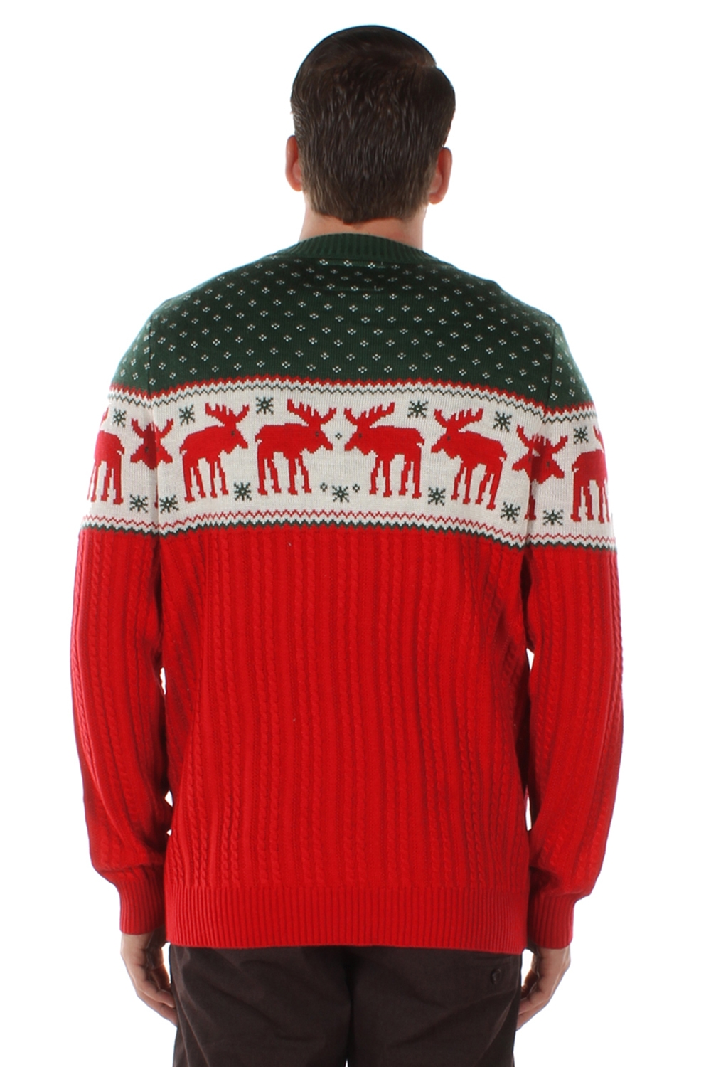 The Night Before Moose Christmas Sweater Image3