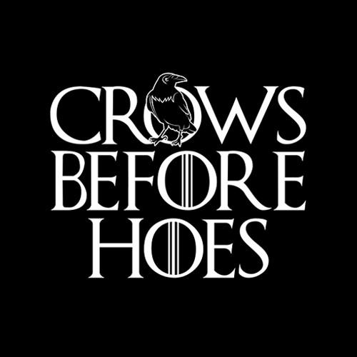 Game of Thrones Crows Before Hoes Simple T Shirt