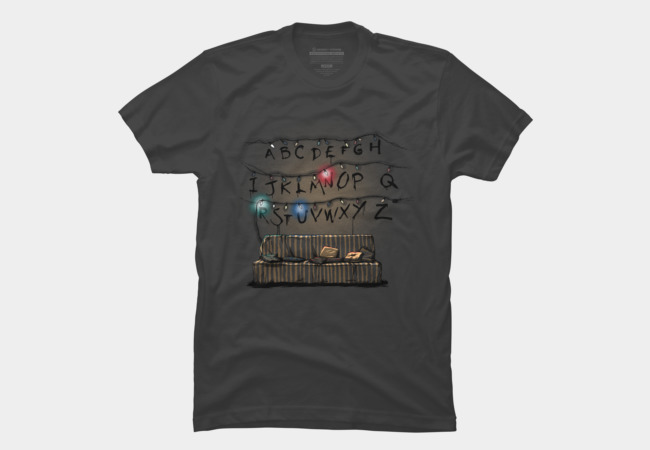 Stranger Things Christmas Lights and Couch T Shirt