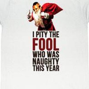 The A Team Mr T Santa Christmas T Shirt