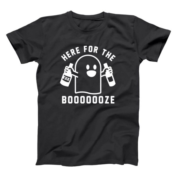 Here For The Booze Halloween Ghost T Shirt