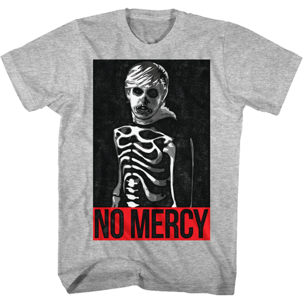 No Mercy Johnny Halloween Skeleton The Karate Kid T Shirt